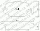 BRZDOV DESKY ZADN TRW ALFA ROMEO 147                   2000- 2.0i Twin Spark 16V - kliknte pro vt nhled
