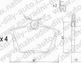 BRZDOV DESKY ZADN TRW MITSUBISHI CARISMA (DA)                  1995-04 1.3i 16V - kliknte pro vt nhled