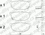 BRZDOV DESKY ZADN TRW HYUNDAI ELANTRA (XD)       2000- 2.0i 16V /Kombi (+Abs) - kliknte pro vt nhled