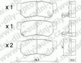 BRZDOV DESTIKY ZADN KIA MAGENTIS      2001-05 2.5i V6 24V - kliknte pro vt nhled