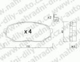 BRZDOV DESTIKY PEDN MAZDA MX 5                    1990- 1.6i 16V - kliknte pro vt nhled