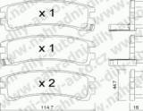 BRZDOV DESKY ZADN TRW NISSAN TERRANO I (WD21)    1986-93 3.0i V6 - kliknte pro vt nhled