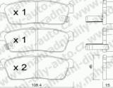 BRZDOV DESKY PEDN TRW  DAIHATSU COPEN                   2004- 0.7i Turbo - kliknte pro vt nhled