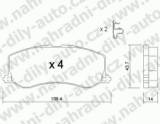 BRZDOV DESKY PEDN TRW  SUZUKI SWIFT II (SF-AH-AJ)  1989-03 1.3i /4wd /Cabrio (do slal telaio 320339) - kliknte pro vt nhled