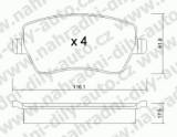 BRZDOV DESTIKY PEDN RENAULT CLIO III       2005- 1.5 dCi (78 KW 105 HP) - kliknte pro vt nhled