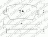 BRZDOV DESTIKY PEDN NISSAN NOTE                    2006- 1.5 dCi (50 KW 68 HP) - kliknte pro vt nhled