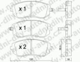 BRZDOV DESKY PEDN TRW  SUBARU IMPREZA (GD-GG)    2000- 2.0i 16V 4wd /Kombi - kliknte pro vt nhled