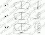 BRZDOV DESKY PEDN TRW  HYUNDAI ATOS (MX)          1998- 1.0i 12V - kliknte pro vt nhled