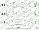 BRZDOV DESKY ZADN TRW HYUNDAI SONATA I (Y-2)     1988-93 2.4i - kliknte pro vt nhled