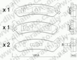 BRZDOV DESKY ZADN TRW HYUNDAI SONATA I (Y-2)     1988-93 2.4i - kliknte pro vt nhled