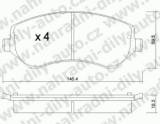 BRZDOV DESKY PEDN TRW  CHRYSLER VOYAGER III (RG)  2000- 2.5 CRD ( zadn bubny) - kliknte pro vt nhled