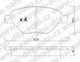 BRZDOV DESKY PEDN TRW  RENAULT MEGANE II      2002- 1.4i 16V Kombi (72 KW 98 HP) - kliknte pro vt nhled