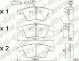 BRZDOV DESTIKY PEDN VOLKSWAGEN TRANSPORTER (T5)  2003- 2.5 TDI (96 KW 130 HP 16 kolo) - kliknte pro vt nhled