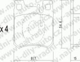 BRZDOV DESKY ZADN TRW MERCEDES 190 /201/                    1982-93 2.3 (+Asr) - kliknte pro vt nhled