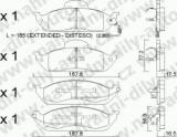 BRZDOV DESKY PEDN TRW  MERCEDES ML /163/  1998-05 320 V6 (do sla A289558/X754619) - kliknte pro vt nhled