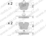 BRZDOV DESTIKY ZADN BMW Serie 6 (E63-E64)      2004- 630i 24V /Cabrio - kliknte pro vt nhled