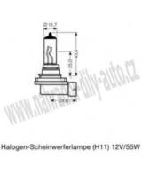 AUTOROVKA, H11 12V AUTOROVKY PEDN SVTLOMETY H11 - kliknte pro vt nhled