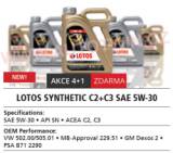 MOTOROV OLEJ  5W30  1L, C2+C3 , GM DEXOS 2, VW 505.01 Oleje - Lotos 5w30   - kliknte pro vt nhled