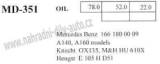 OLEJOVÝ FILTR MERCEDES A-CLASS (W168)  07/97-08/04 A 210 [03/02-]kw103 - klikněte pro větší náhled