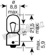 AUTOROVKA T4W 12V AUTOROVKY PEDN SVTLOMETY T4W - kliknte pro vt nhled