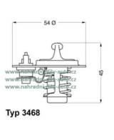 TERMOSTAT OPEL VECTRA A [88-95]  1.7 TD (1686ccm/60kW/82HP) [03/90-11/95] - kliknte pro vt nhled