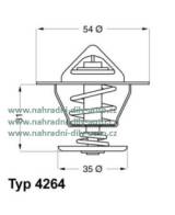 TERMOSTAT VOLKSWAGEN GOLF III [91-97] 2.0 GL (1984ccm/79kW/107HP) [08/95-09/97] - kliknte pro vt nhled